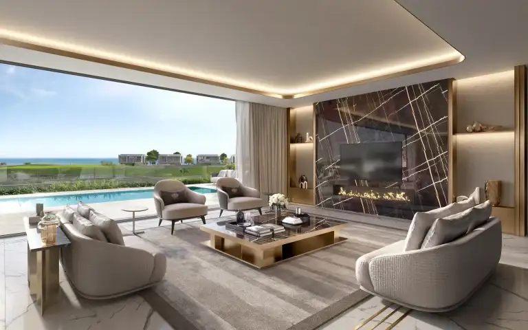 Living area in a Trump Golf Villa at Aida, Muscat