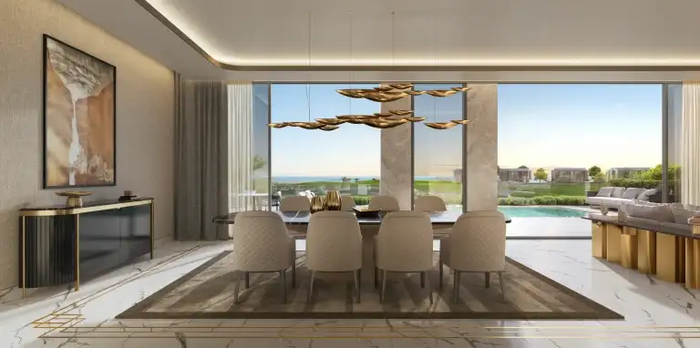 Dining room in a Trump Golf Villa at Aida, Muscat