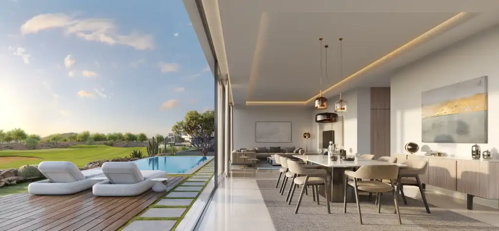 Modern villa with pool and terrace