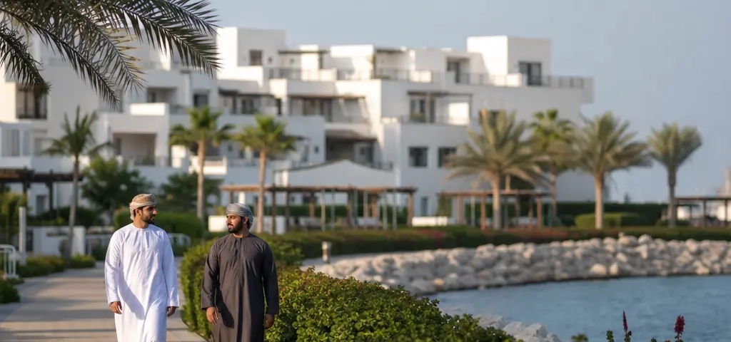 Integrated Tourism Complex In Oman With Coastal Views And Modern Residential Development