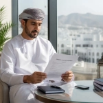 Foreign Buyer Reviewing A Property Purchase Agreement In Oman