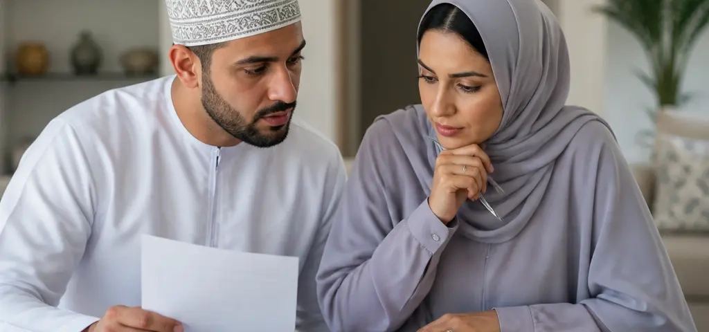 Family Reviewing An International School Budget In Muscat