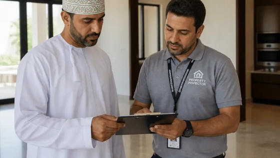 Remote Owner Reviewing A Modern Villa Inspection In Muscat