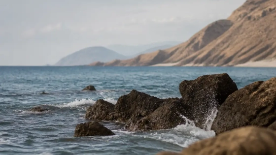 Yiti Coastline Near Muscat For An Article About Oman Tourism Property Demand