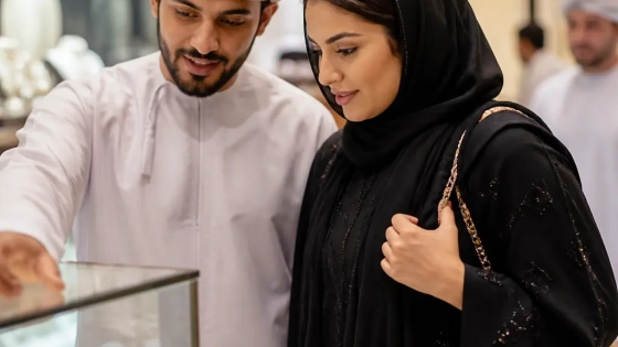 Buyers Reviewing A New Urban Community Plan In Muscat