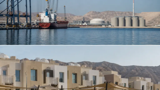 Industrial Port And Modern Residential Buildings In Duqm, Oman