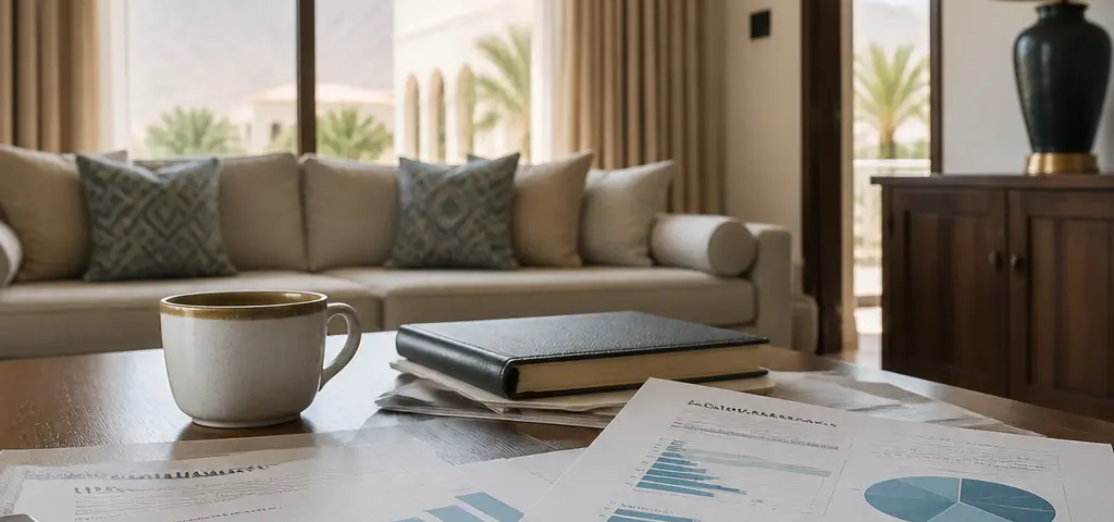 Investor Comparing Cash Purchase And Mortgage Costs For A Muscat Property
