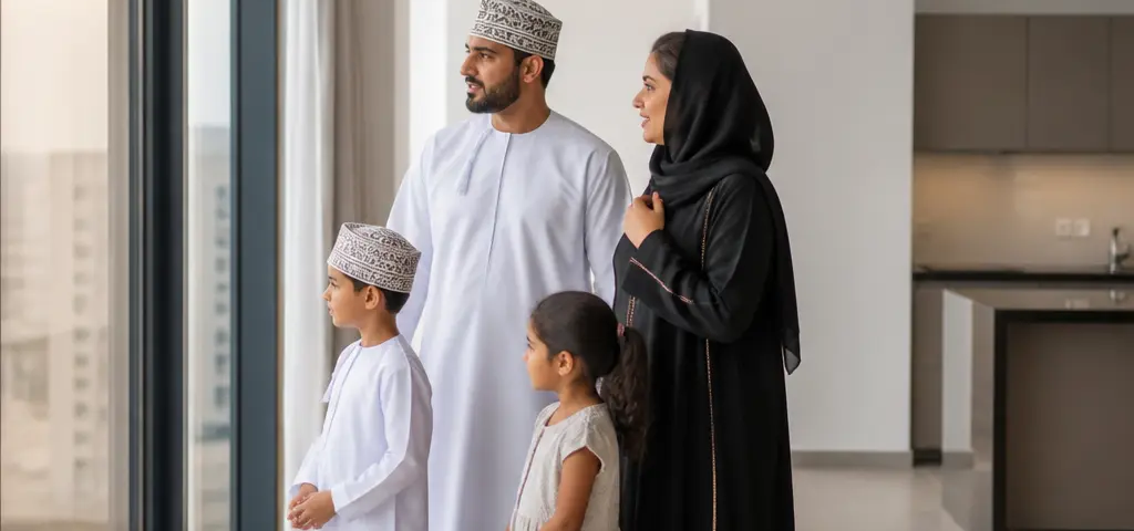 Family Apartment Building And Landscaped Residential Community In Muscat