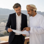 Two Investors Discussing Joint Property Ownership In Oman