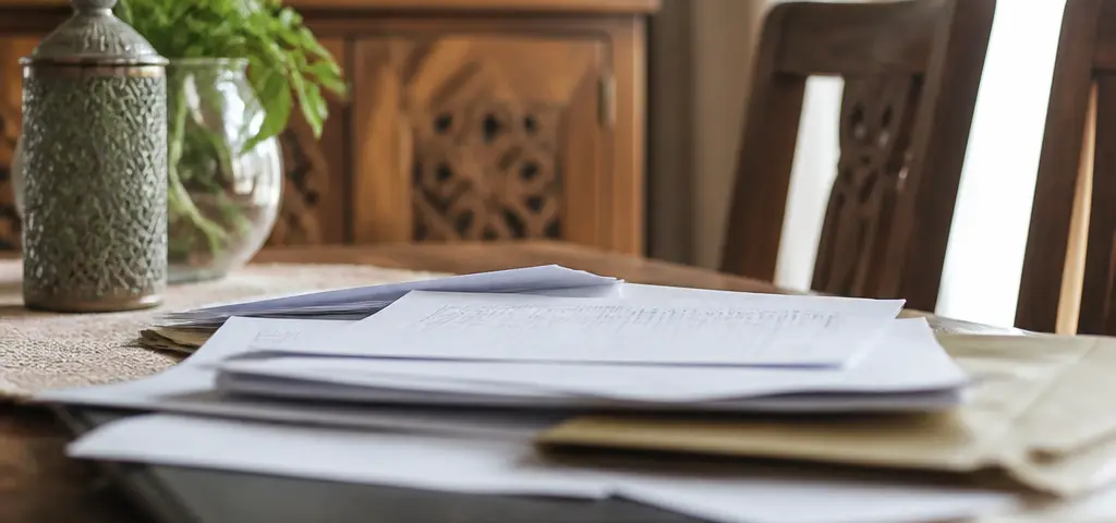 Buyer Preparing Documents For An Oman Property Purchase