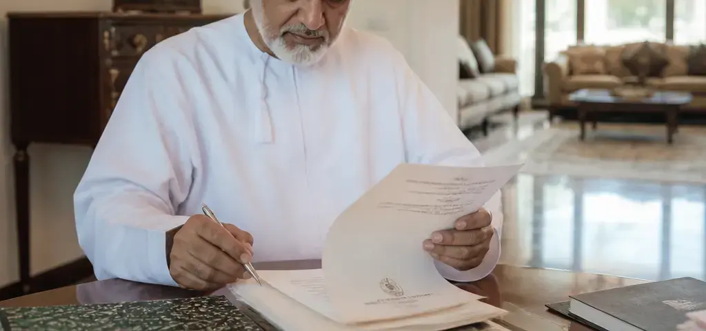 Семья Изучает Документы По Наследственному Планированию Недвижимости В Йити