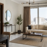 Seller Preparing A Modern Muscat Apartment For Viewings Before A Resale